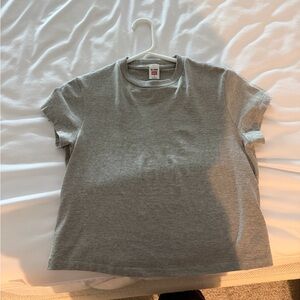 Re/Done Gray Short Sleeve Tee
